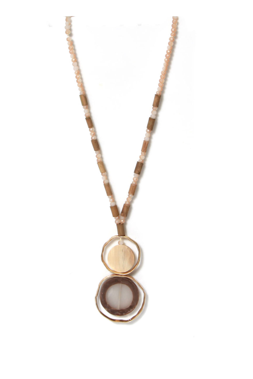 Envy Necklace with wood effect