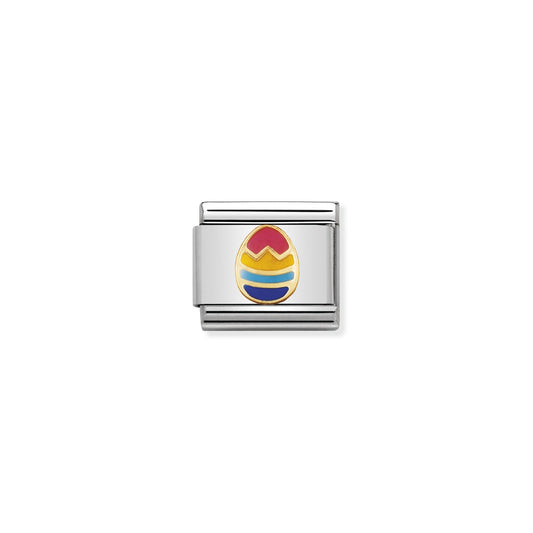 Nomination Easter Egg symbol in 18k gold and enamel