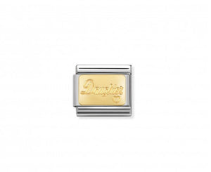 Nomination Daughter charm in 18K gold