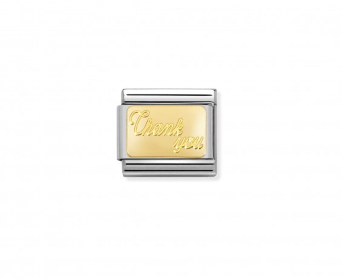 Nomination Thank You charm / 18K gold