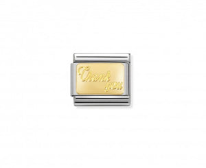 Nomination Thank You charm / 18K gold