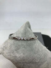 Load image into Gallery viewer, Sterling Silver Baby Bangle with Cubic Zirconias 08
