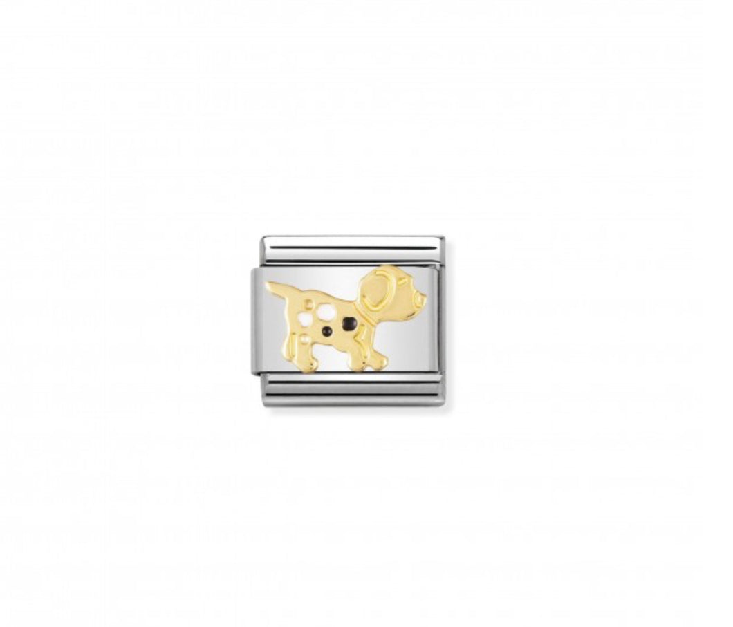 Nomination Dog charm in 18K gold