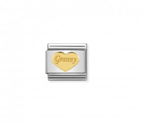 Nomination Granny in heart charm