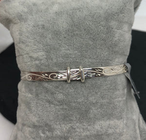 Sterling Silver Baby Bangle 01