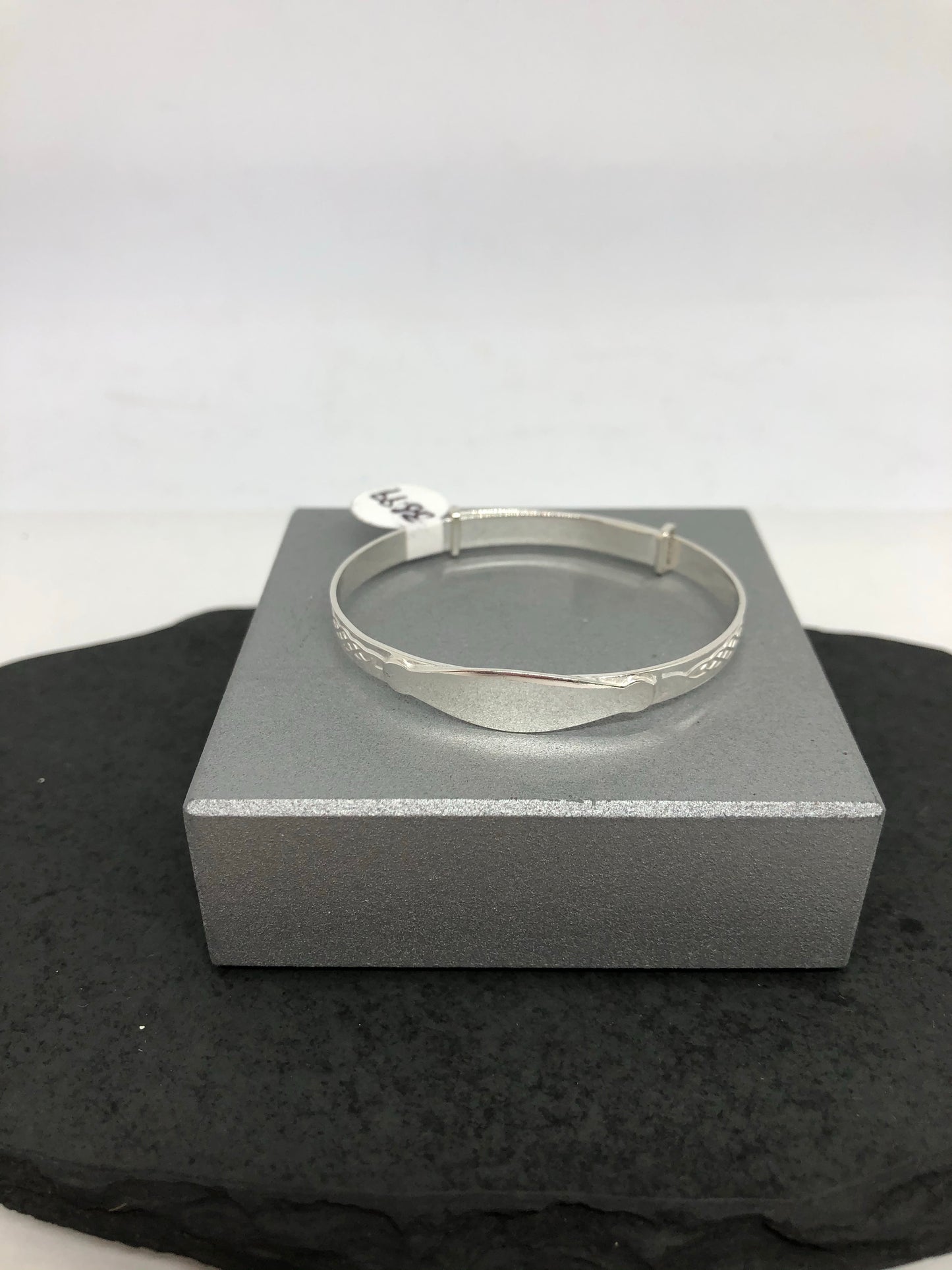Sterling Silver Celtic Design Baby Bangle 010
