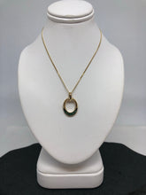 Load image into Gallery viewer, 9ct Gold necklace with real Emerald stones
