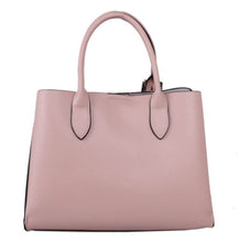 Load image into Gallery viewer, Red Cuckoo Pink Tote with silver buckle
