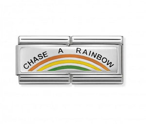 Nomination Double ‘Chase a rainbow’ charm