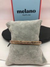 Load image into Gallery viewer, MelanO Rosegold Bangle with Cubic Zirconias
