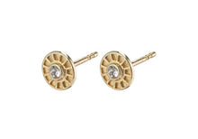 Load image into Gallery viewer, Pilgrim gold Fia studs
