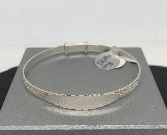 Sterling Silver Baby Bangle 01