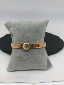 Melano Rosegold Bangle & Stone