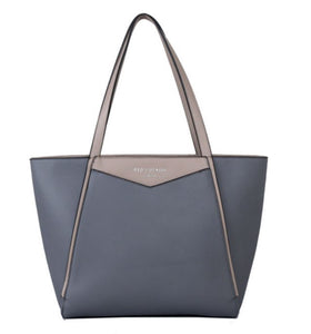 Red Cuckoo Grey Shopper Shoulder Bag
