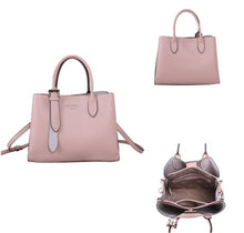 Load image into Gallery viewer, Red Cuckoo Pink Tote with silver buckle
