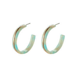 Pilgrim green marbled hoops