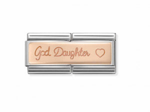 Nomination God daughter and Heart in 9K Rosegold