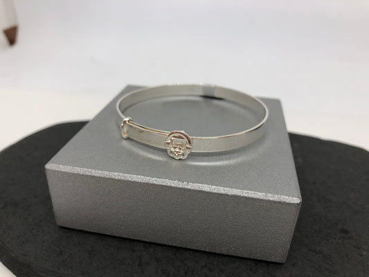 Sterling Silver Claddagh Baby Bangle 07