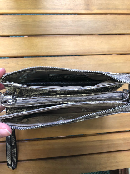 Red Cuckoo Snakeskin clutch / grab bag