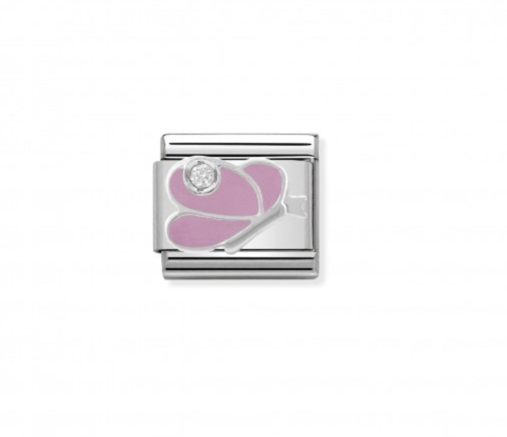 Nomination Pink Buttery with Cubic Zirconia