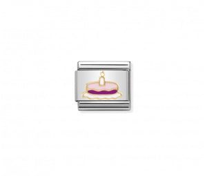 Nomination Birthday Cake / 18K gold and enamel