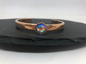 Melano Rosegold Bangle & Stone