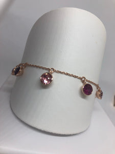 Elements Pink toned bracelet- Sterling silver & Rosegold plated