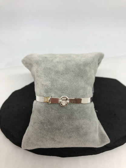 Sterling Silver Claddagh Baby Bangle 07