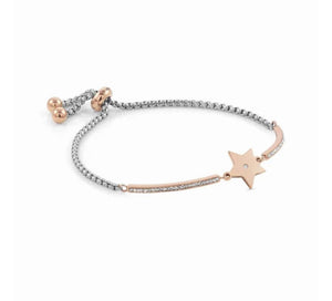 Nomination bracelet with star and crystals